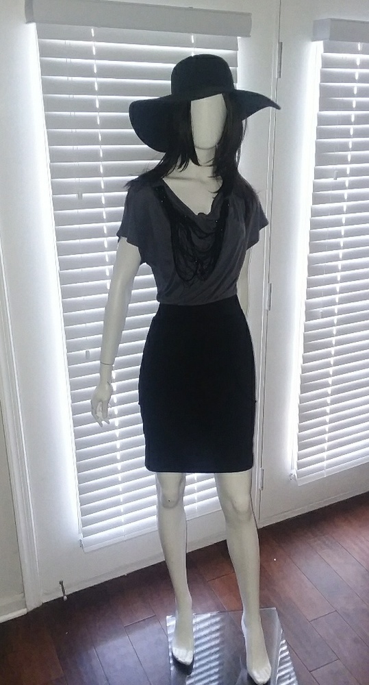 bluheaven gray scoop neck dress
